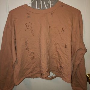 distressed sweater